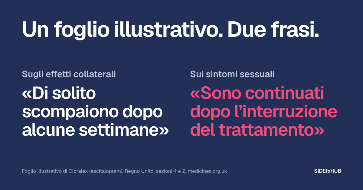 Escitalopram (Lexapro): effetti collaterali sessuali