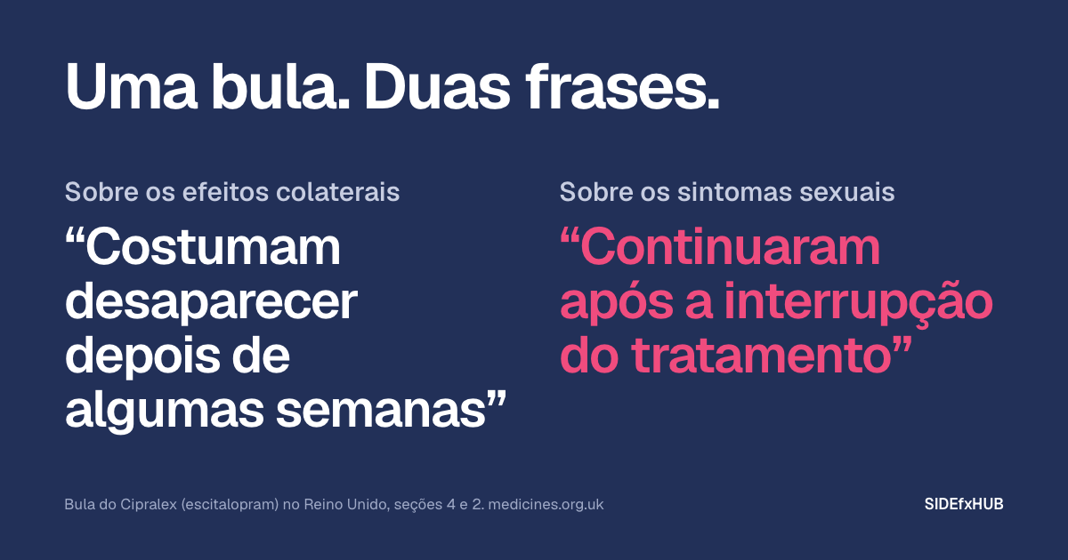 Lexapro (escitalopram): efeitos colaterais sexuais