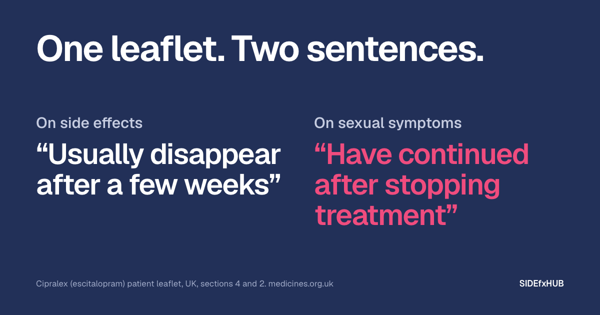 Lexapro (escitalopram) sexual side effects