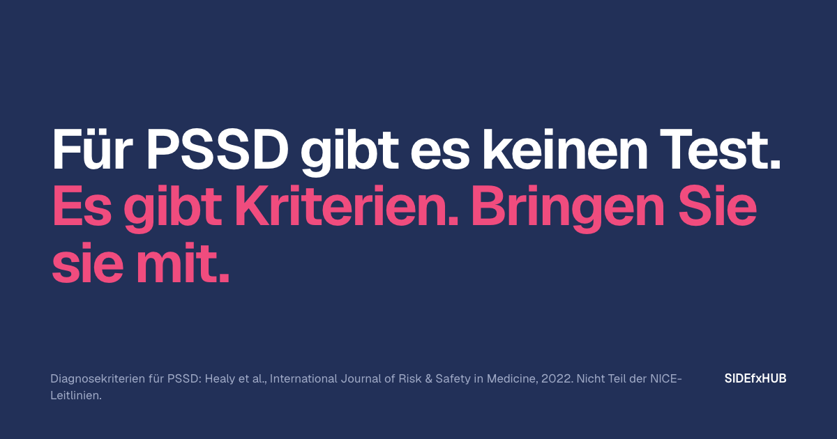 Wie wird PSSD diagnostiziert?