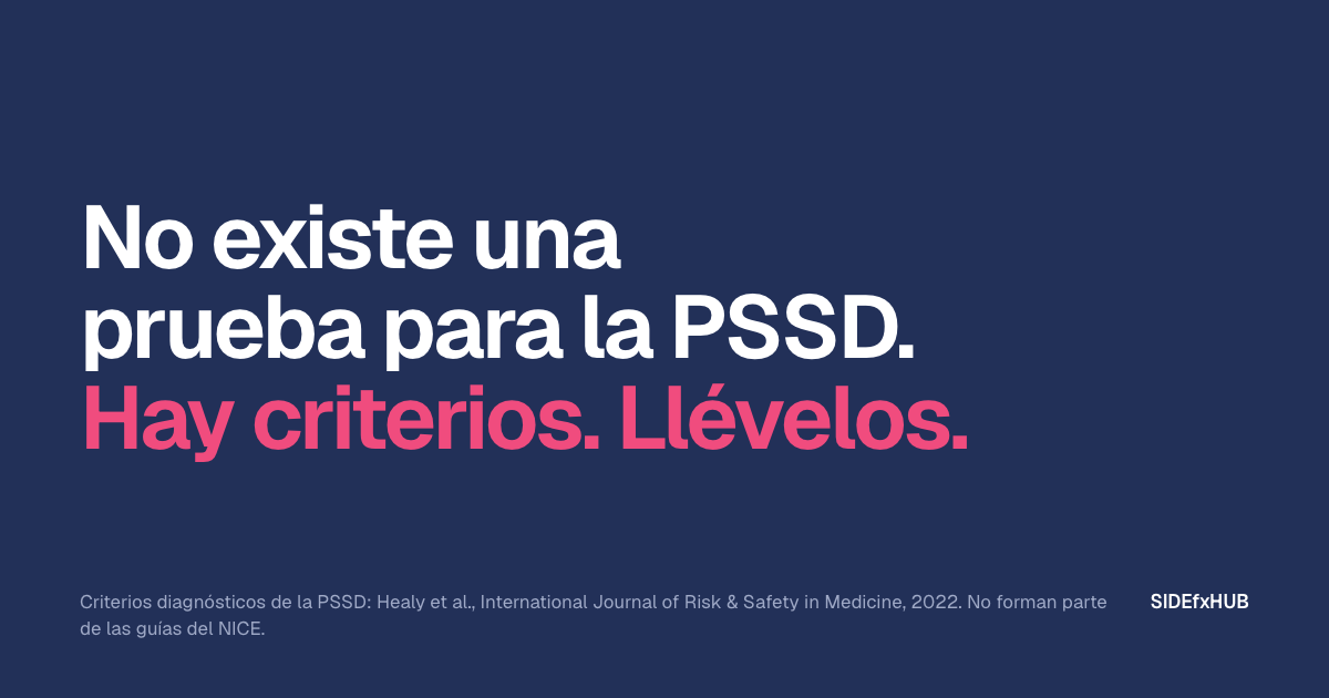 ¿Cómo se diagnostica la PSSD?