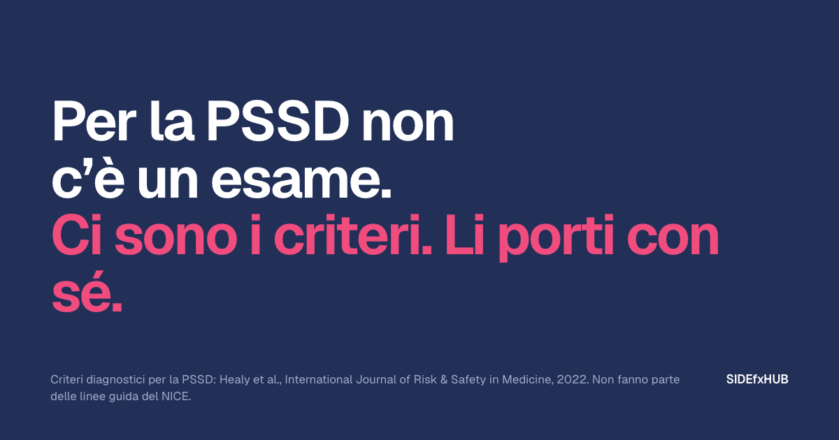 Come si diagnostica la PSSD?