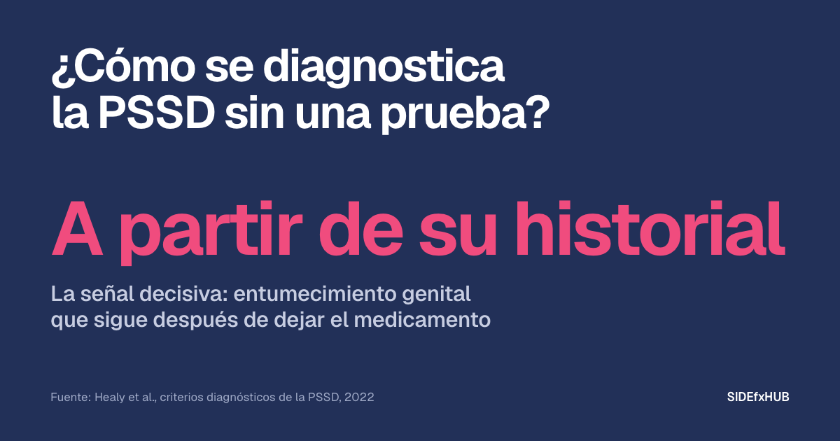 ¿Cómo se diagnostica la PSSD sin una prueba?
