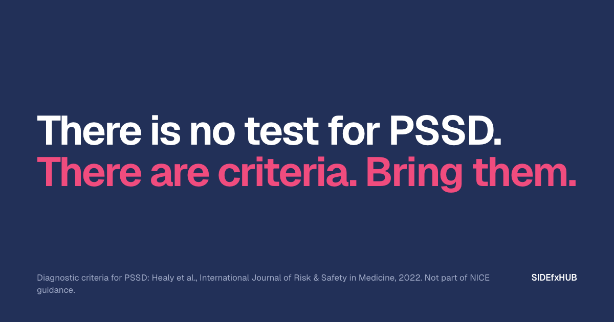 How is PSSD diagnosed?