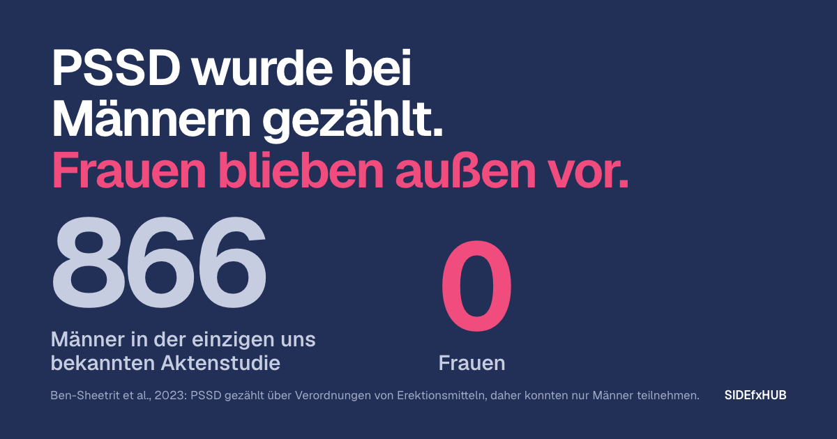 PSSD bei Frauen: sexuelle Nebenwirkungen