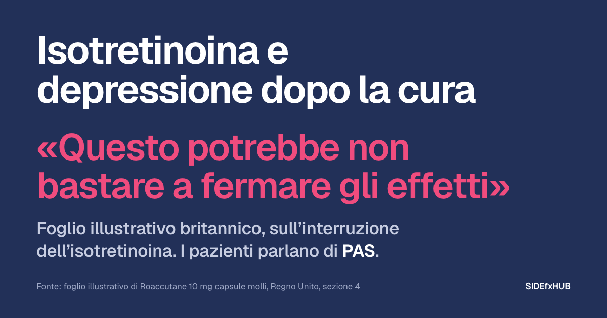 Isotretinoina e depressione dopo la cura