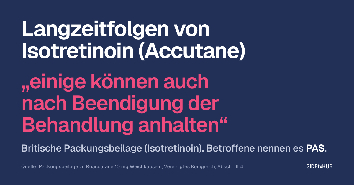 Langzeitfolgen von Isotretinoin (Accutane)