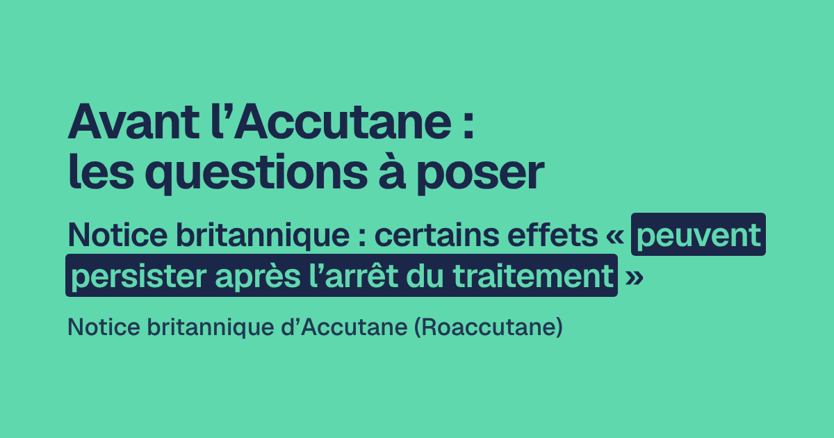 Avant l’Accutane : les questions à poser