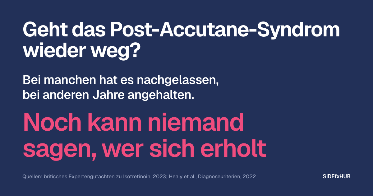 Geht das Post-Accutane-Syndrom wieder weg?