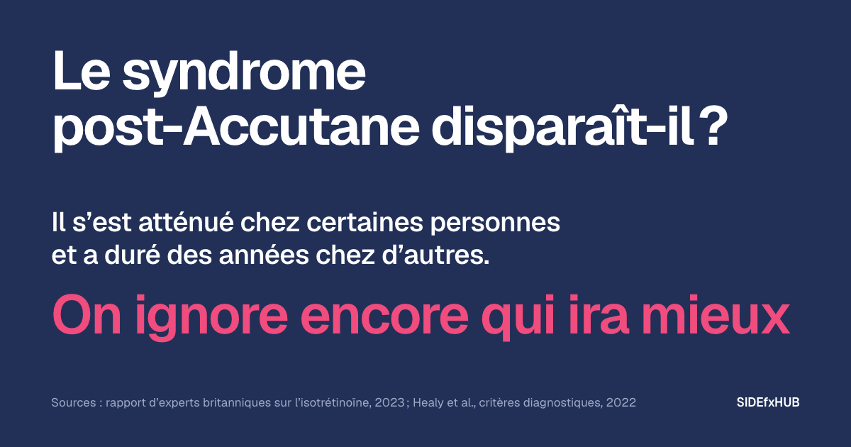 Le syndrome post-Accutane disparaît-il ?