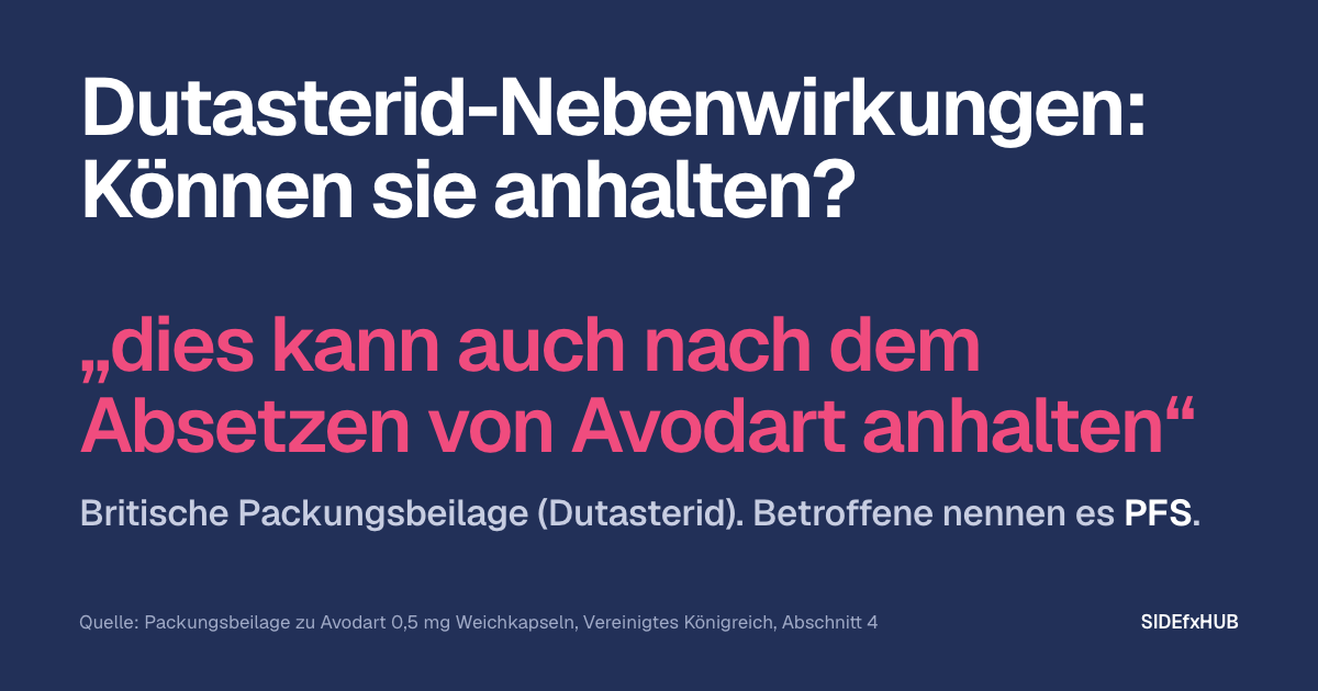 Dutasterid-Nebenwirkungen: Können sie anhalten?