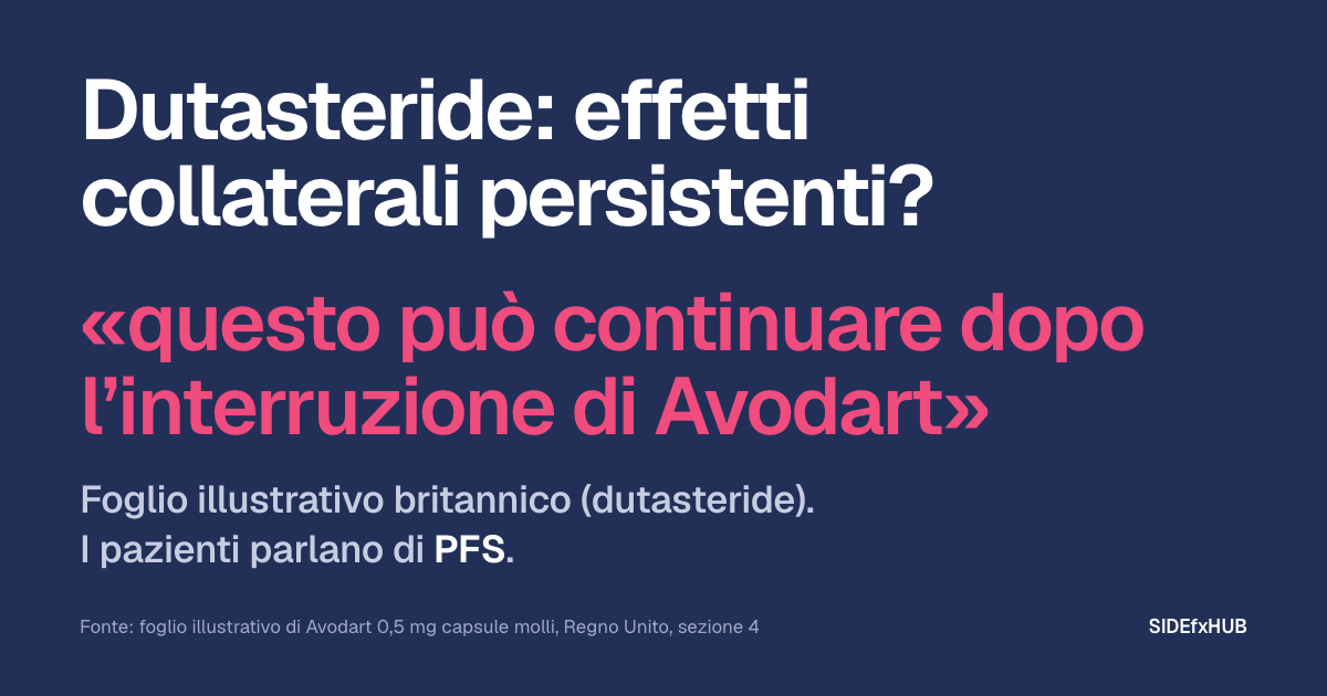 Dutasteride: effetti collaterali persistenti?