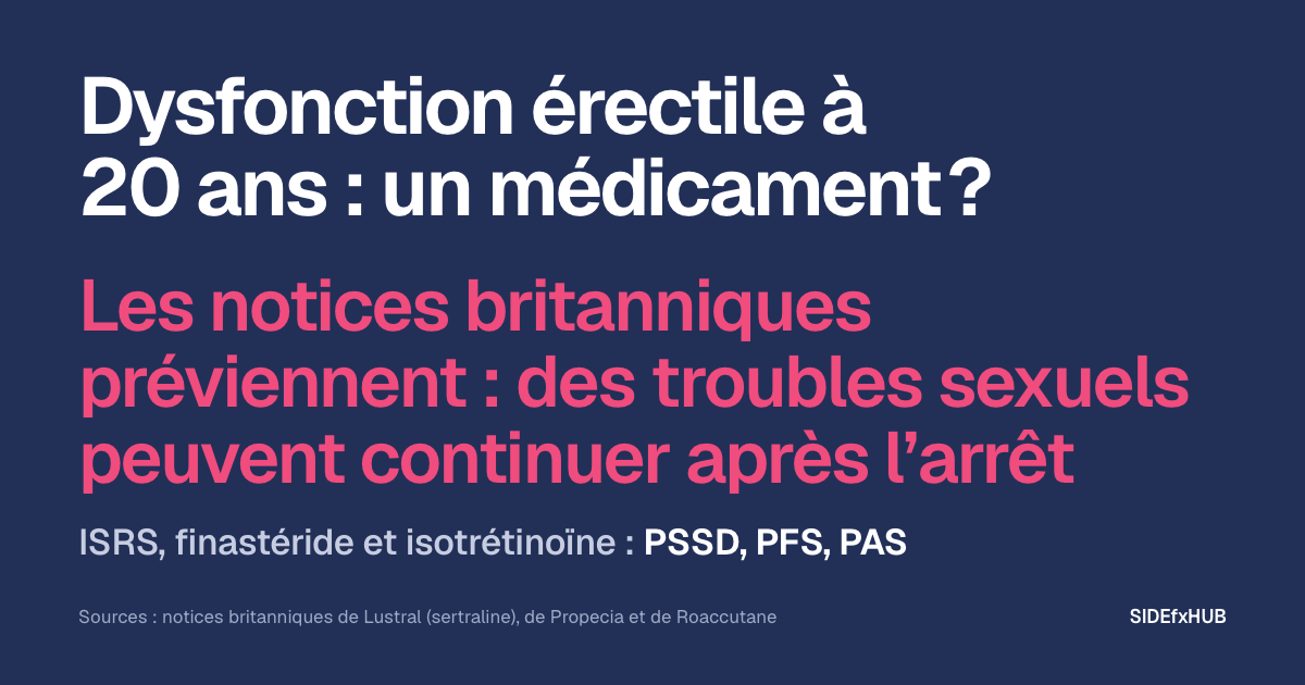 Dysfonction érectile à 20 ans : un médicament ?
