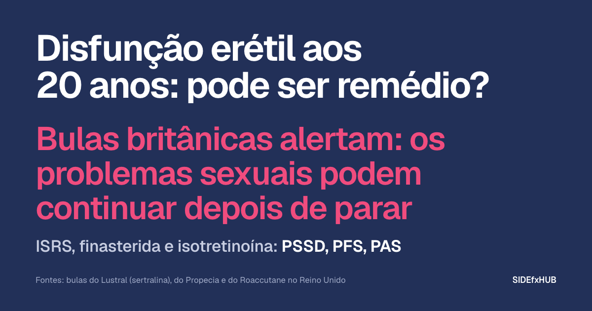 Disfunção erétil aos 20 anos: pode ser remédio?