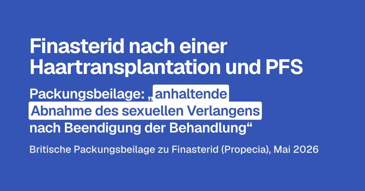 Finasterid nach einer Haartransplantation