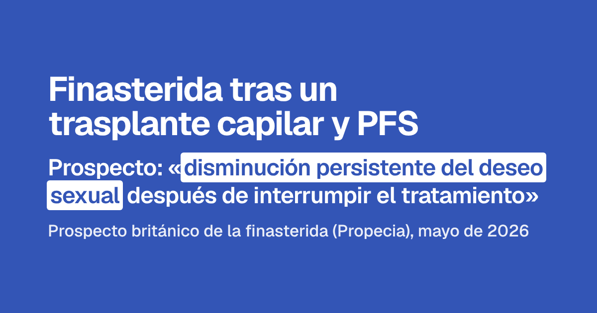 Finasterida tras un trasplante capilar