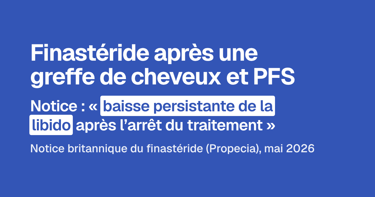 Finastéride après une greffe de cheveux