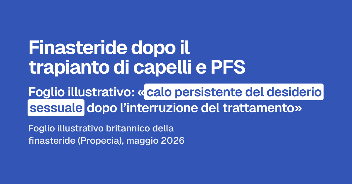 Finasteride dopo il trapianto di capelli
