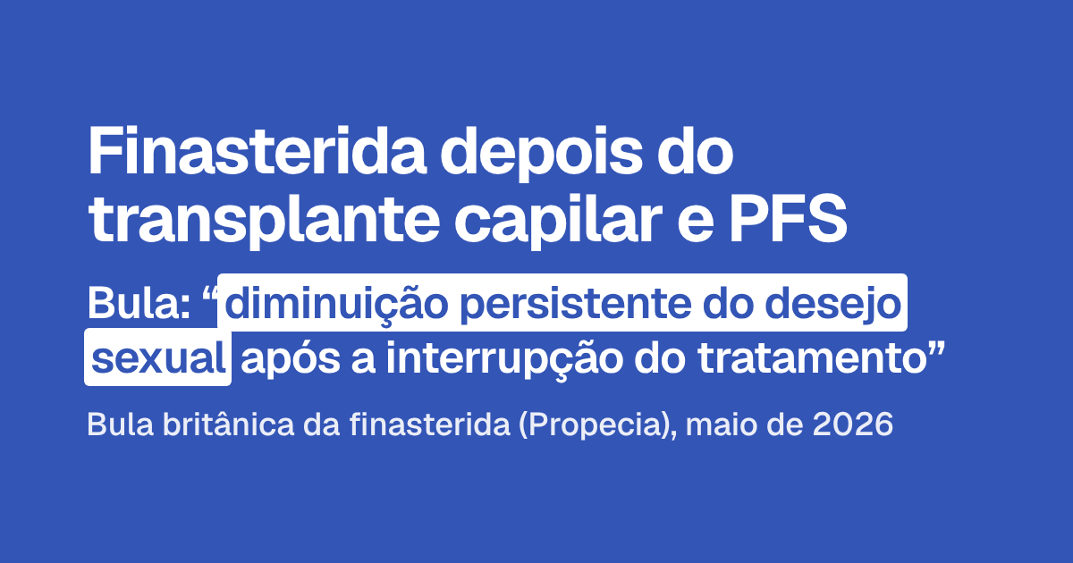 Finasterida depois do transplante capilar