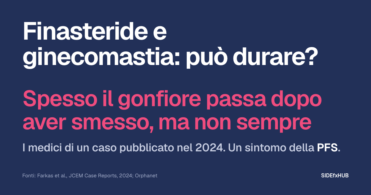 Finasteride e ginecomastia: può durare?