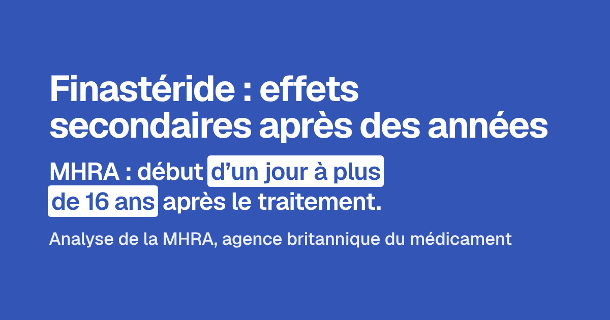 Finastéride au long cours : effets secondaires