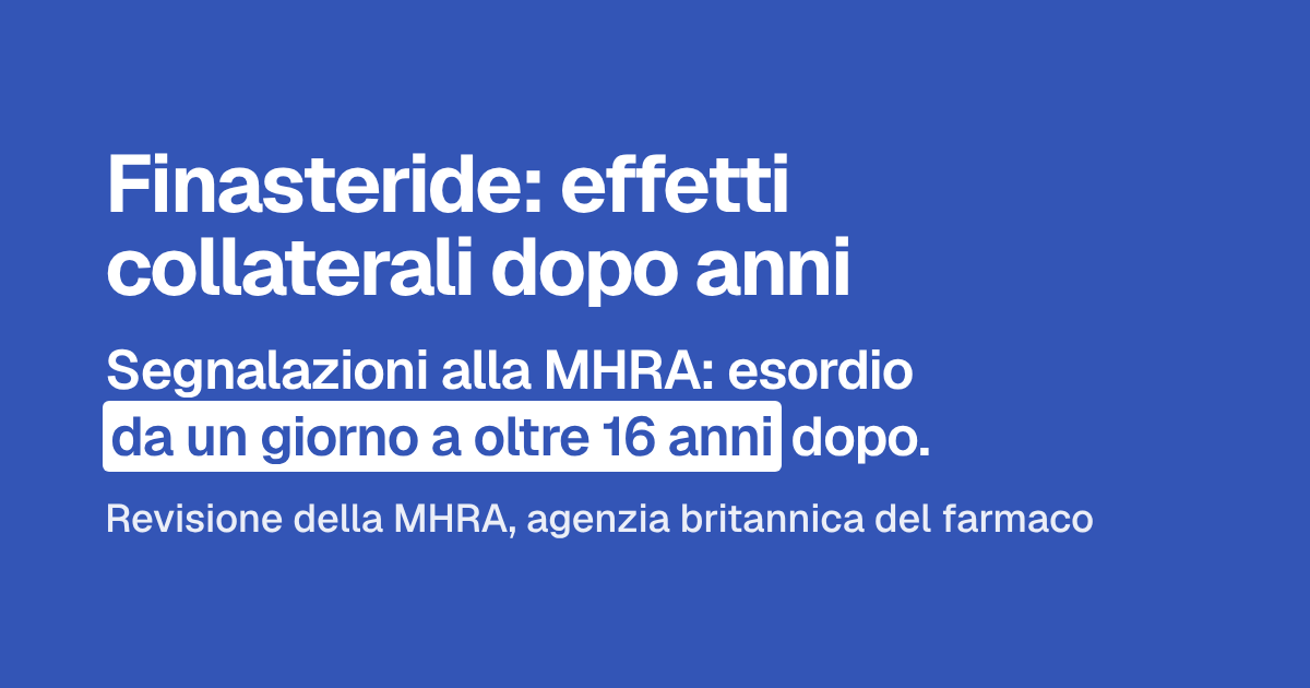 Finasteride: effetti collaterali dopo anni