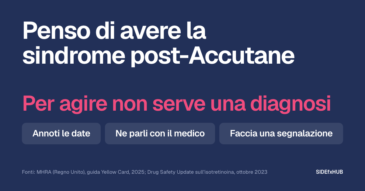 Penso di avere la sindrome post-Accutane