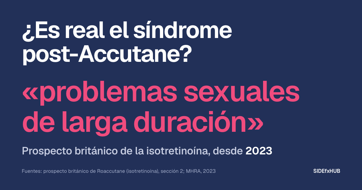 ¿Es real el síndrome post-Accutane?
