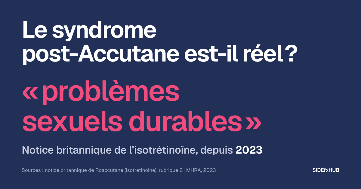 Le syndrome post-Accutane est-il réel ?