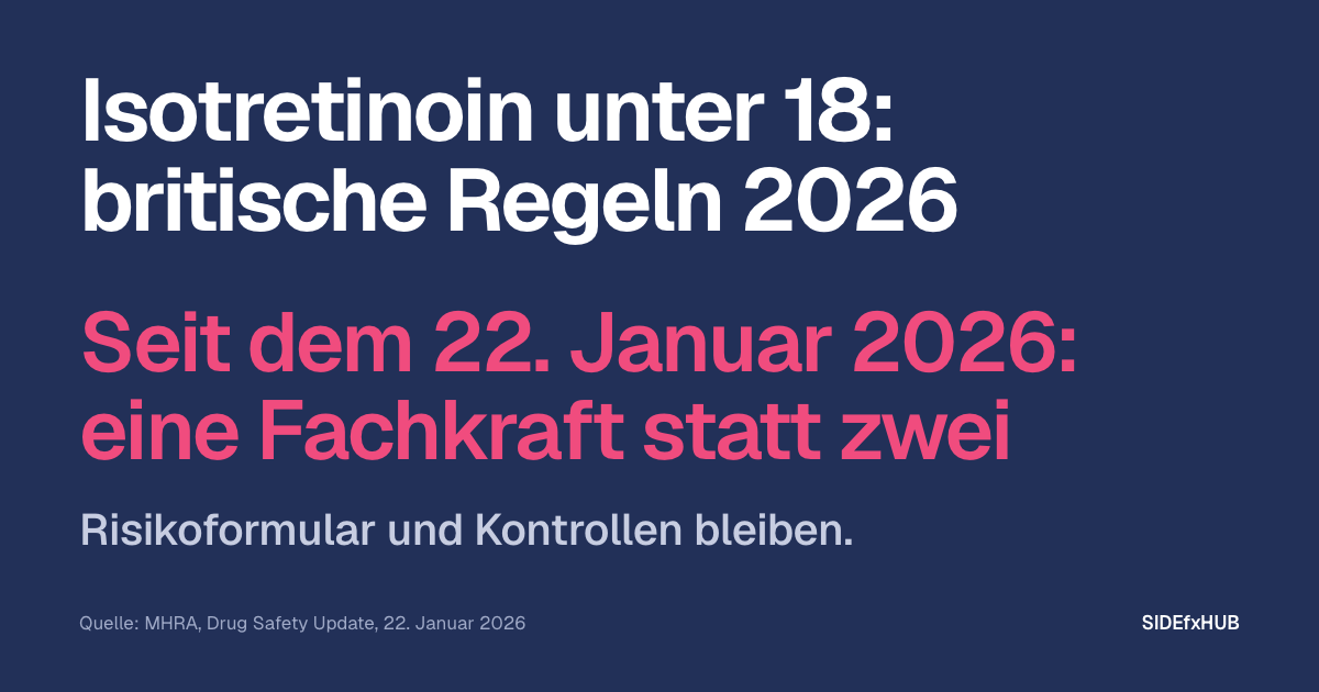 Isotretinoin unter 18: britische Regeln 2026