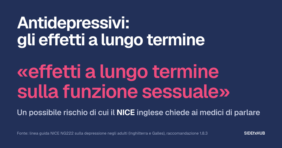 Antidepressivi: gli effetti a lungo termine