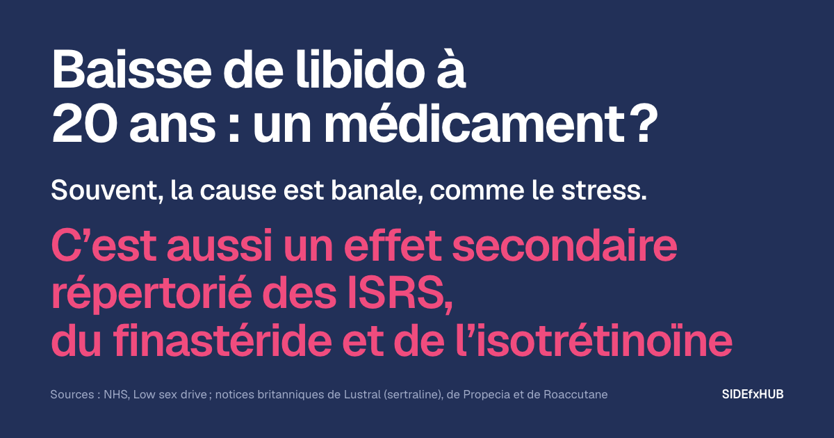 Baisse de libido à 20 ans : un médicament ?