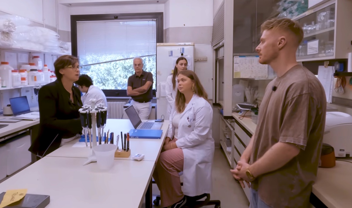In Professor Melcangi’s lab at the University of Milan