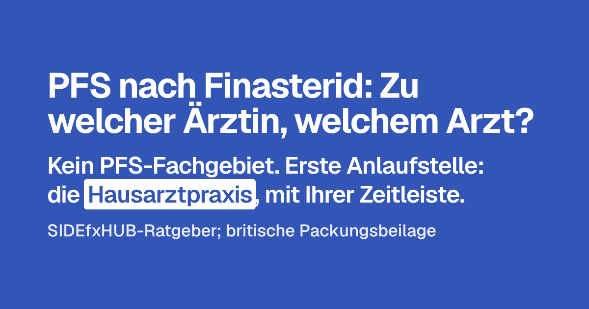 PFS: Zu welcher Ärztin, zu welchem Arzt?