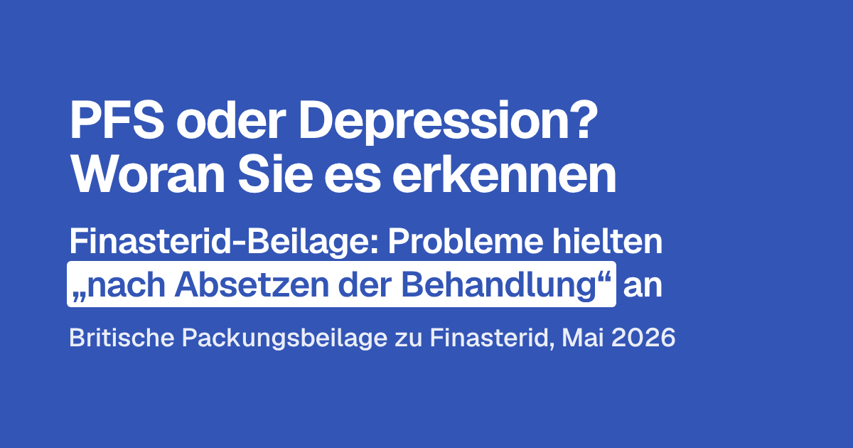 PFS oder Depression? Woran Sie es erkennen