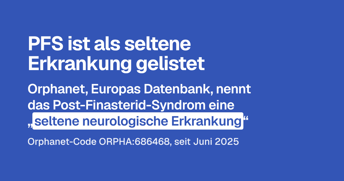 PFS ist als seltene Erkrankung gelistet