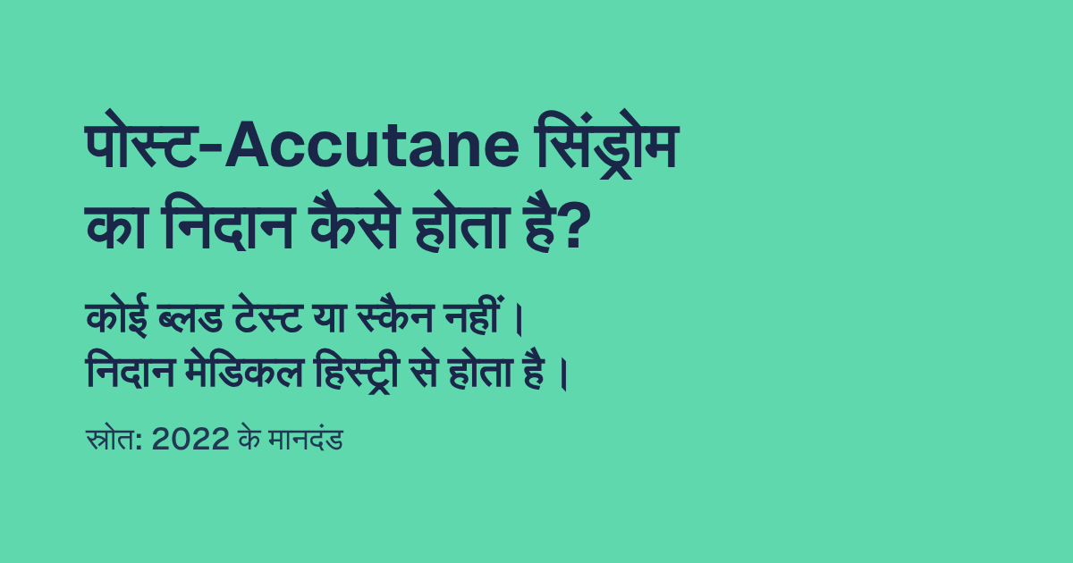 पोस्ट-Accutane सिंड्रोम का निदान कैसे होता है?
