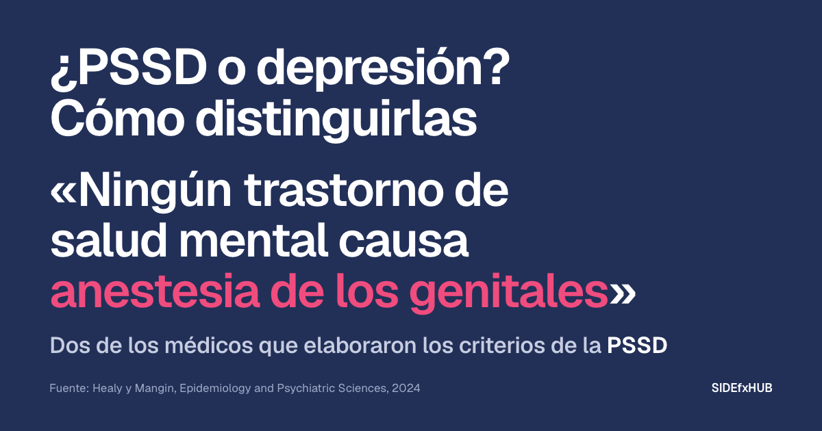 ¿PSSD o depresión? Cómo distinguirlas