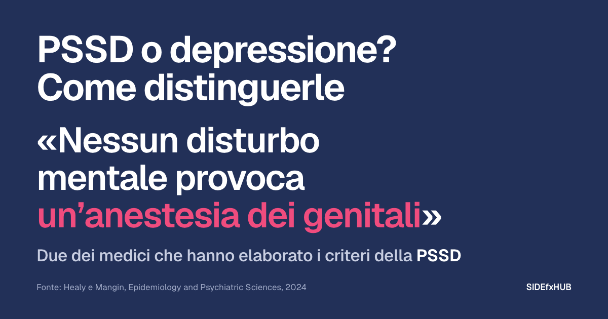 PSSD o depressione? Come distinguerle