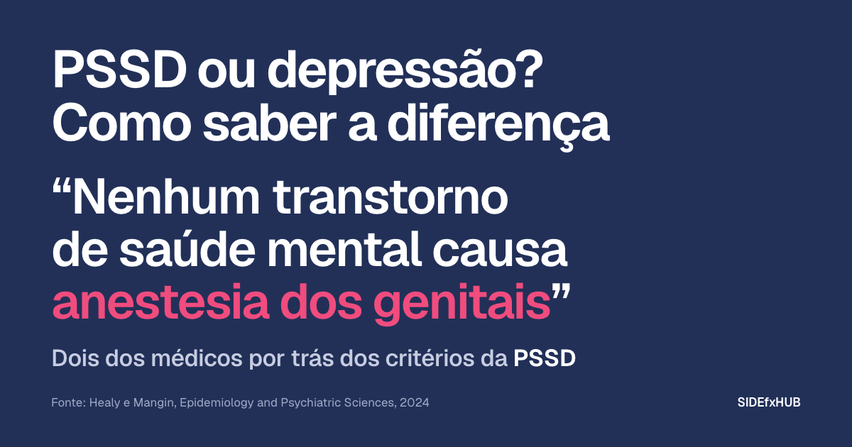 PSSD ou depressão? Como saber a diferença