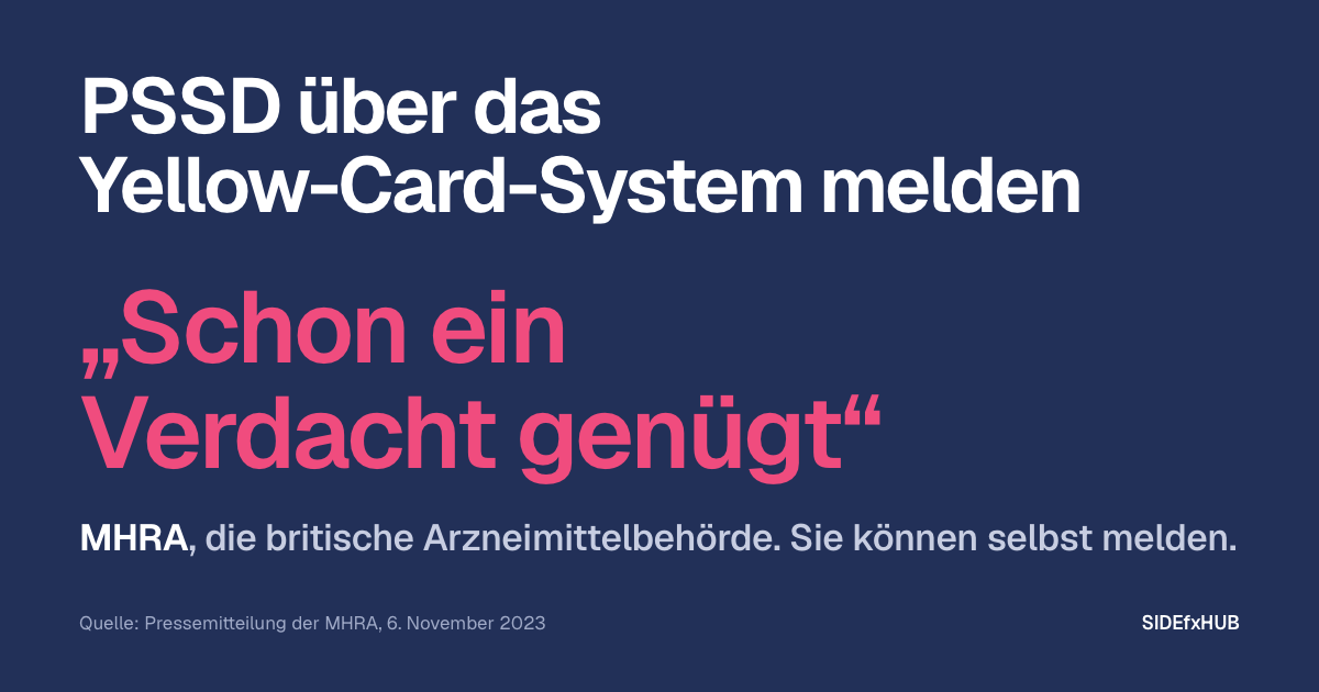 PSSD über das Yellow-Card-System melden