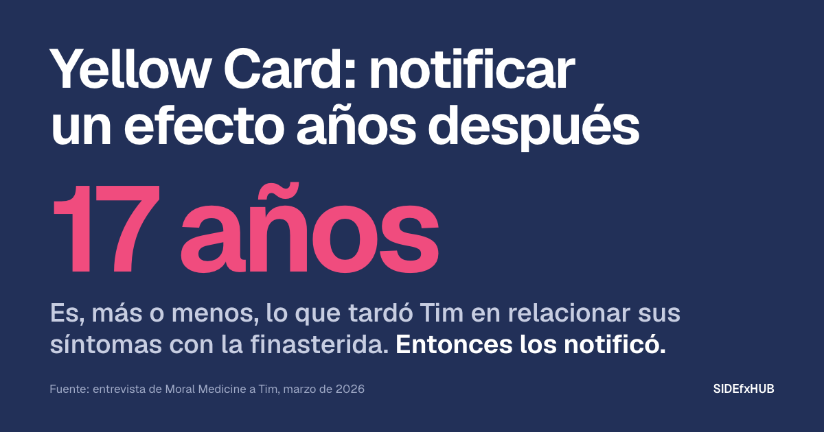 Yellow Card: notificar un efecto años después