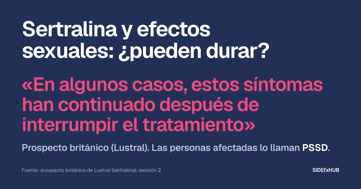 Sertralina y efectos sexuales: ¿pueden durar?